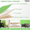 Set Tapet Caramida 3D Teno54, suprafata acoperire 5.3 mp, autoadeziv, waterproof, usor de montat, design modern, 70x77 cm, verde