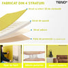 Set Tapet Caramida 3D Teno55, suprafata acoperire 5.3 mp, autoadeziv, waterproof, usor de montat, design modern, 70x77 cm, galben