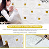 Set Tapet 3D Teno60, suprafata acoperire 4.9 mp, autoadeziv, perete/tavan, waterproof, usor de montat, design modern, 70x70 cm, auriu