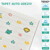 Set Tapet Caramida 3D Teno75, model Animalute, autoadeziv, suprafata acoperire 5.3 mp, waterproof, usor de montat, design modern, 70x77 cm, alb