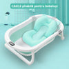Cadita cu Pernuta pentru Bebelusi Teno291, termometru digital incorporat, pliabila, dop de scurgere, picioare anti-alunecare, design ergonomic, 75 x 45 x 22 cm, verde