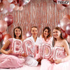 Set 2 Bucati Perdea Decorativa Teno322, din folie rose gold metalizat, pentru petreceri aniversare