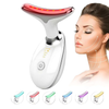 Dispozitiv Facial pentru Elinimarea Ridurilor Teno1828, ingrijirea gatului, lifting, stimulare EMS, antirid, tratament LED,3 moduri de culoare, functie de incalzire, masaj, alb